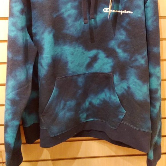 CHAMPION Women Hoodie Kangaroo Pocket Blue - Picture 6 of 8